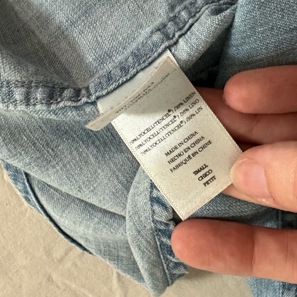 Rails Embroidered Rose Chambray Shirt – “Charli” Style (Women’s S) - Picture 5 of 5